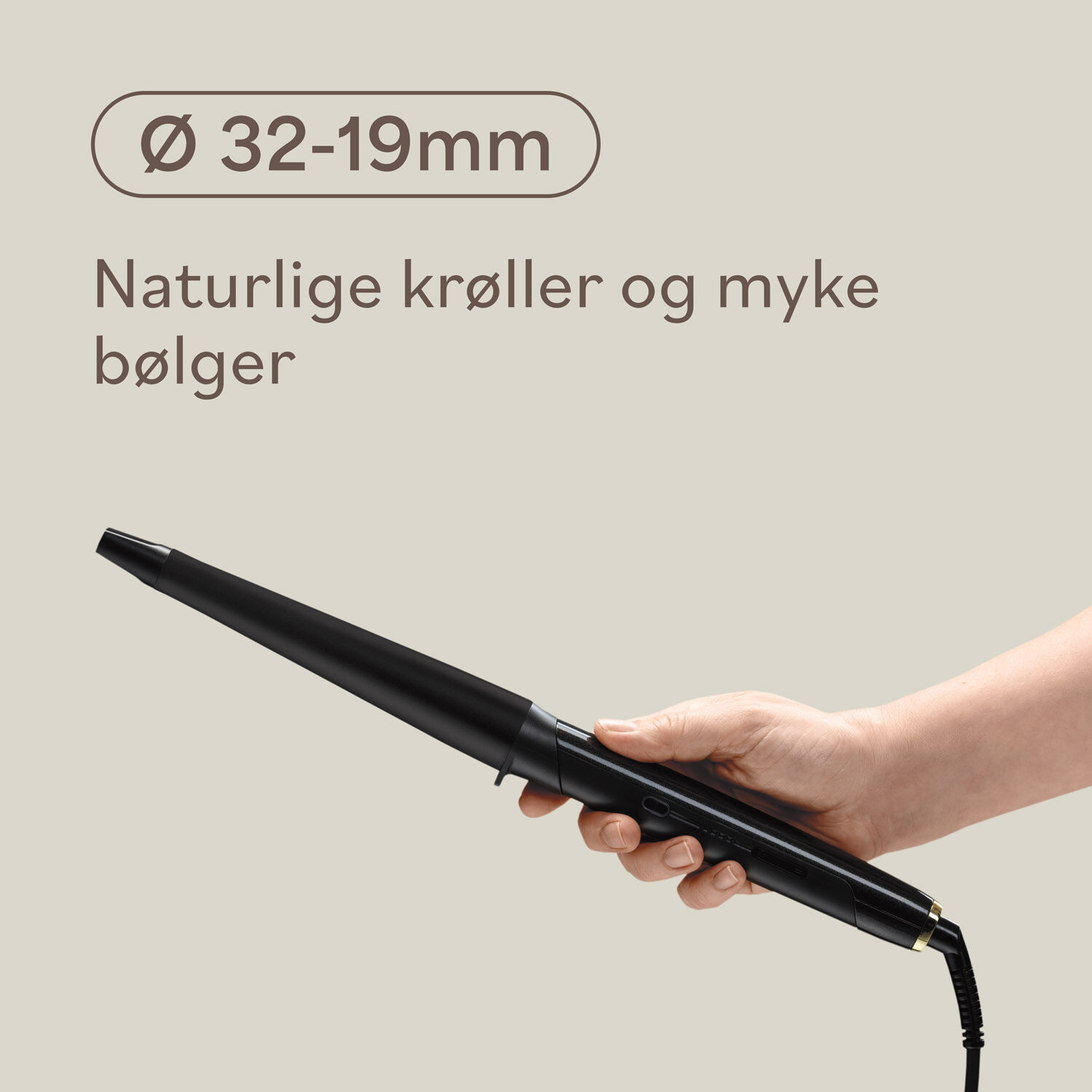 Curling Tong - &Oslash; 32-19mm